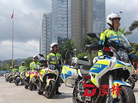 盐田骑警联合交警昼夜巡逻 共同保卫一方平安