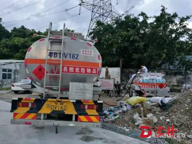 “黑油车”装1300升汽油在路边非法加油！车主被刑拘