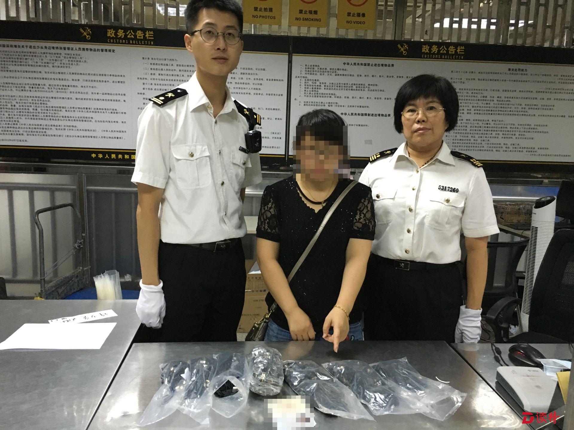 胸部腹部裆部都有货！这样的“带货女”沙头角竟海关连查2宗