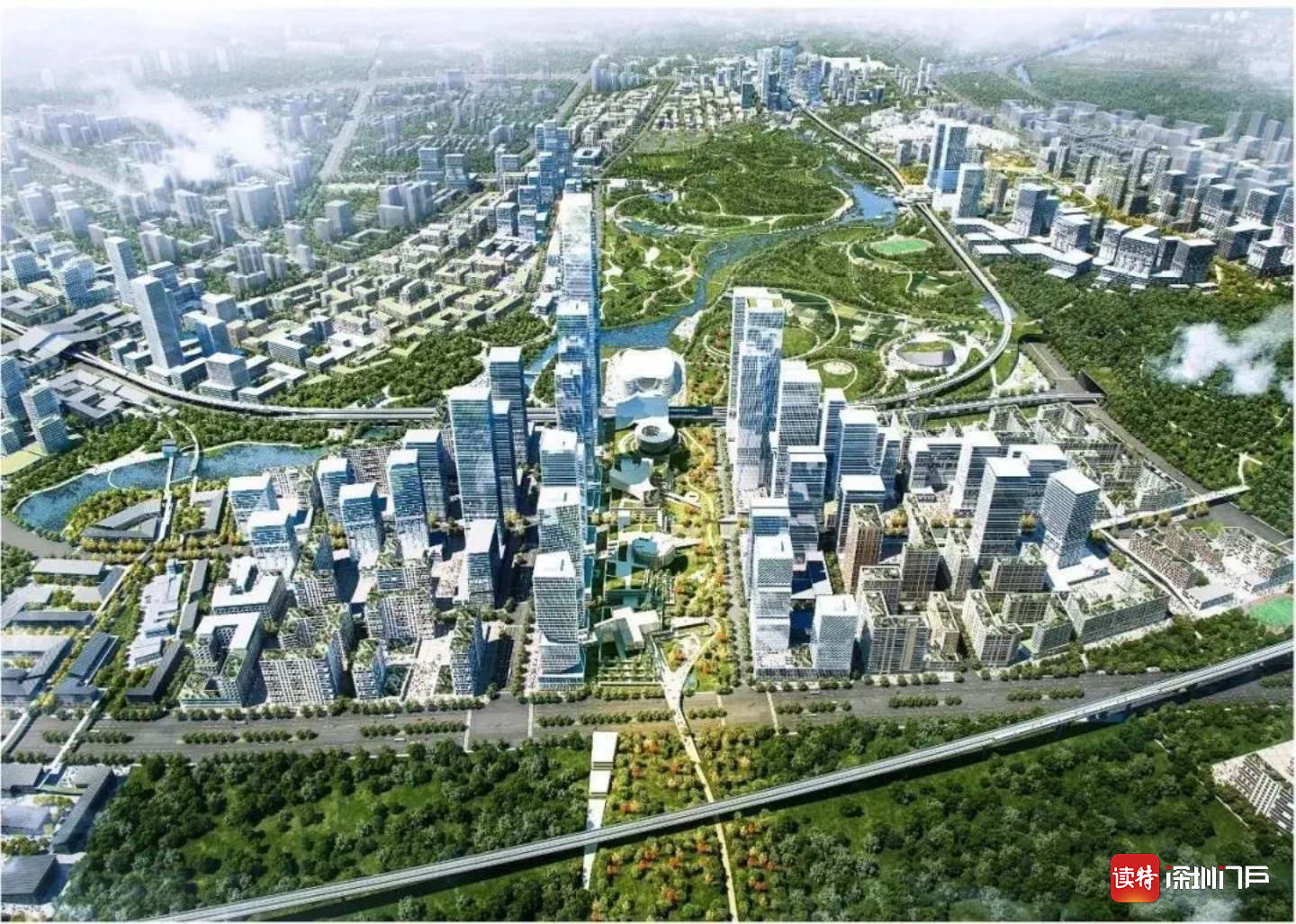 凤城规划效果图下载-光辉城市